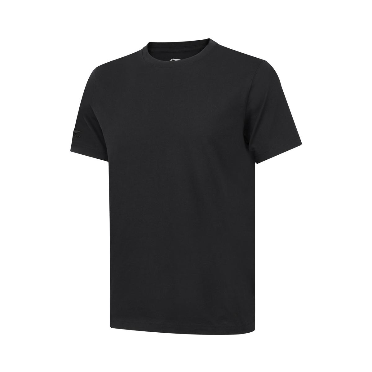 Li Ning T Shirts Men s Black Crew Neck AHSW387-2 2XL