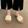 Fashion Shoes Slippers Women Summer Pantofle Shale Female Beach Slides 2025 Flat Sabot Scandals Beach Shoes Slippers Flat Slides Slipers