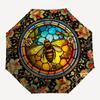 Bee Color RetroThemed Automatic Opening and Closing Umbrella - 8 Ribs, Suitable for Leisure and Going Out, Outdoor Accessory, Gothic Style,