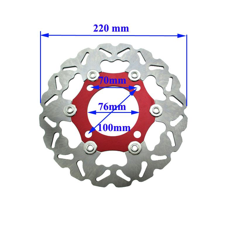 XLSION 220mm Floating Brake Disc Disk Rotor For 50cc 110cc 125cc 140cc 150cc 160cc SDG Wheel Pit Dirt Bikes