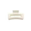 2Pcs Women Anti-break Transparent Frosted Rectangle Hair Claws Sweet Hair Decor for Curly Wavy Hair Styling Use