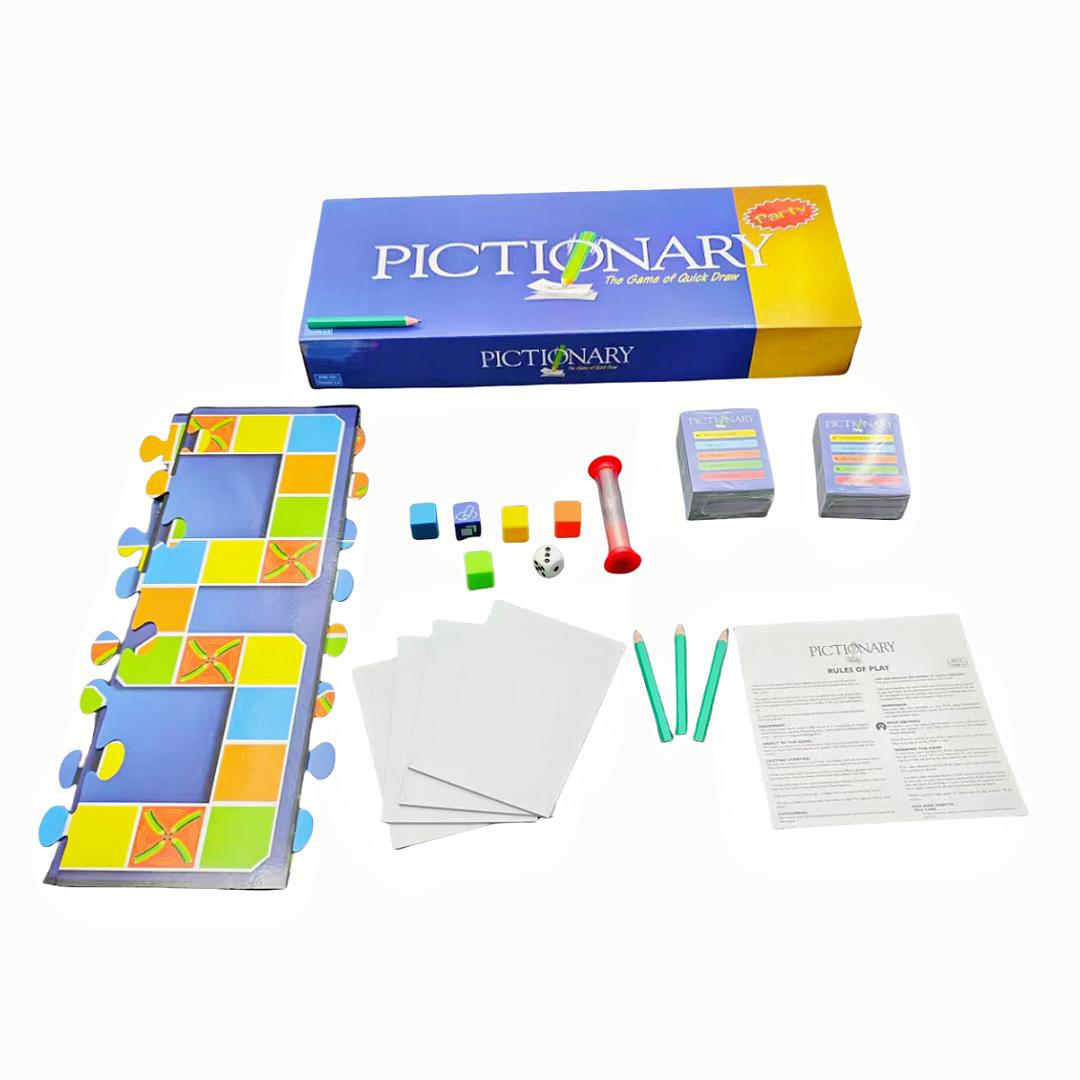 English Version Of The Card Game, Pictionary (Party Version), A Game Specifically Designed For Parties, A Board Game, Suitable As A Gift (Colors May