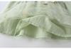 Girls' Chrysanthemum Hanfu Jumpsuit Dress, 2024 Spring Pleated Princess Skirt for Little Ones