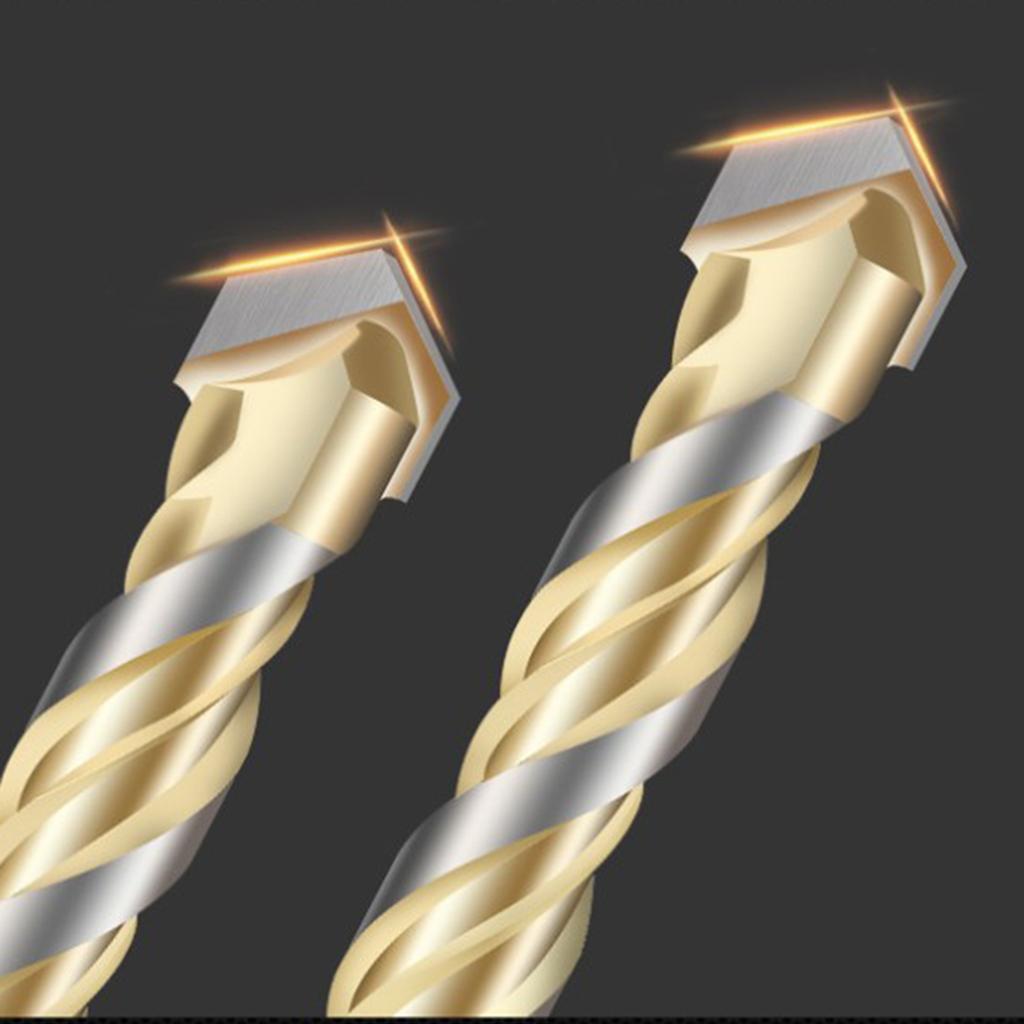 10-Piece HSS Coated Triangle Twist Spiral Drill Bit Set for Enhanced Performance