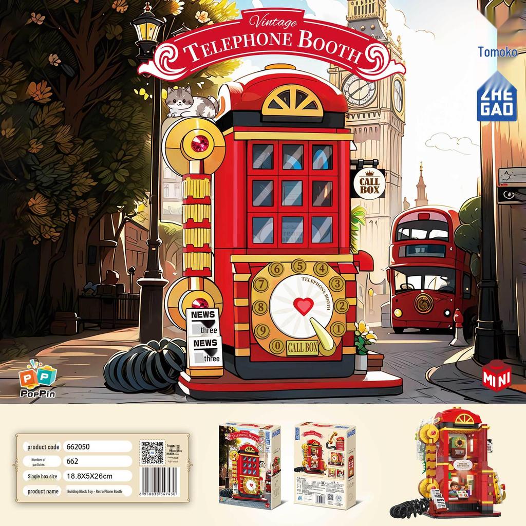 Mini Retro Radio & Fridge Washing Machine Building Blocks Toys - Compatible with Lego, Great Gift for Girls