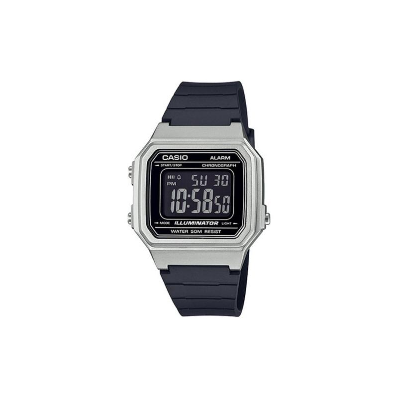 CASIO Customized watch modified series cold silver square seal fashion watch life waterproof W-217HM-7B modified versatile W-217HM-7B чёрный
