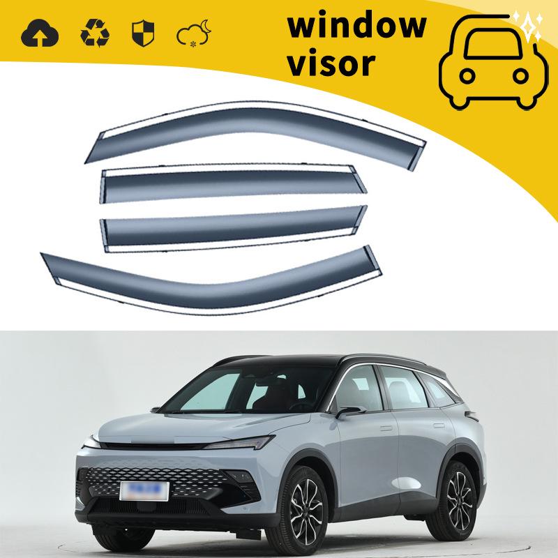 Universal Beijing Rubik's Cube Rain Shield: Car Window Deflector & Decoration for 22 Models