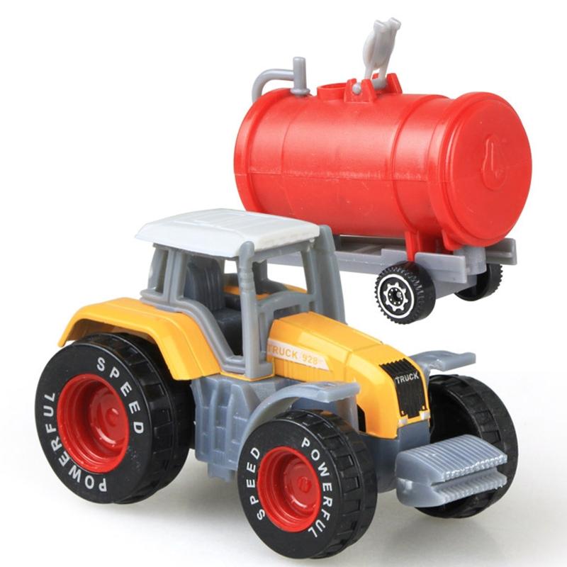 Novelty Children Pull Back Car Toys Grain Loader Harvesters Farm Tractor Pull Back Car for Play Toys Lawn Games Best Gif