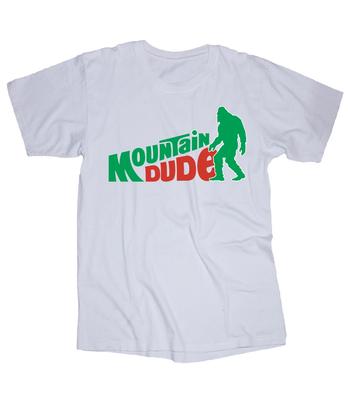Bigfoot Sasquatch Outdoor Berg-Typ Weißes T-Shirt Lustig