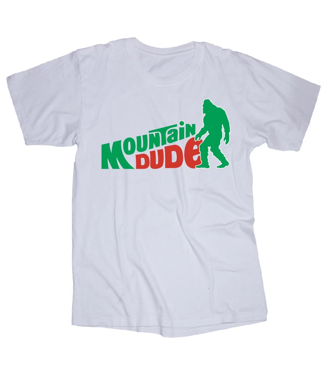 Bigfoot sasquatch outdoor Mountain Dude white T-shirt Funny S