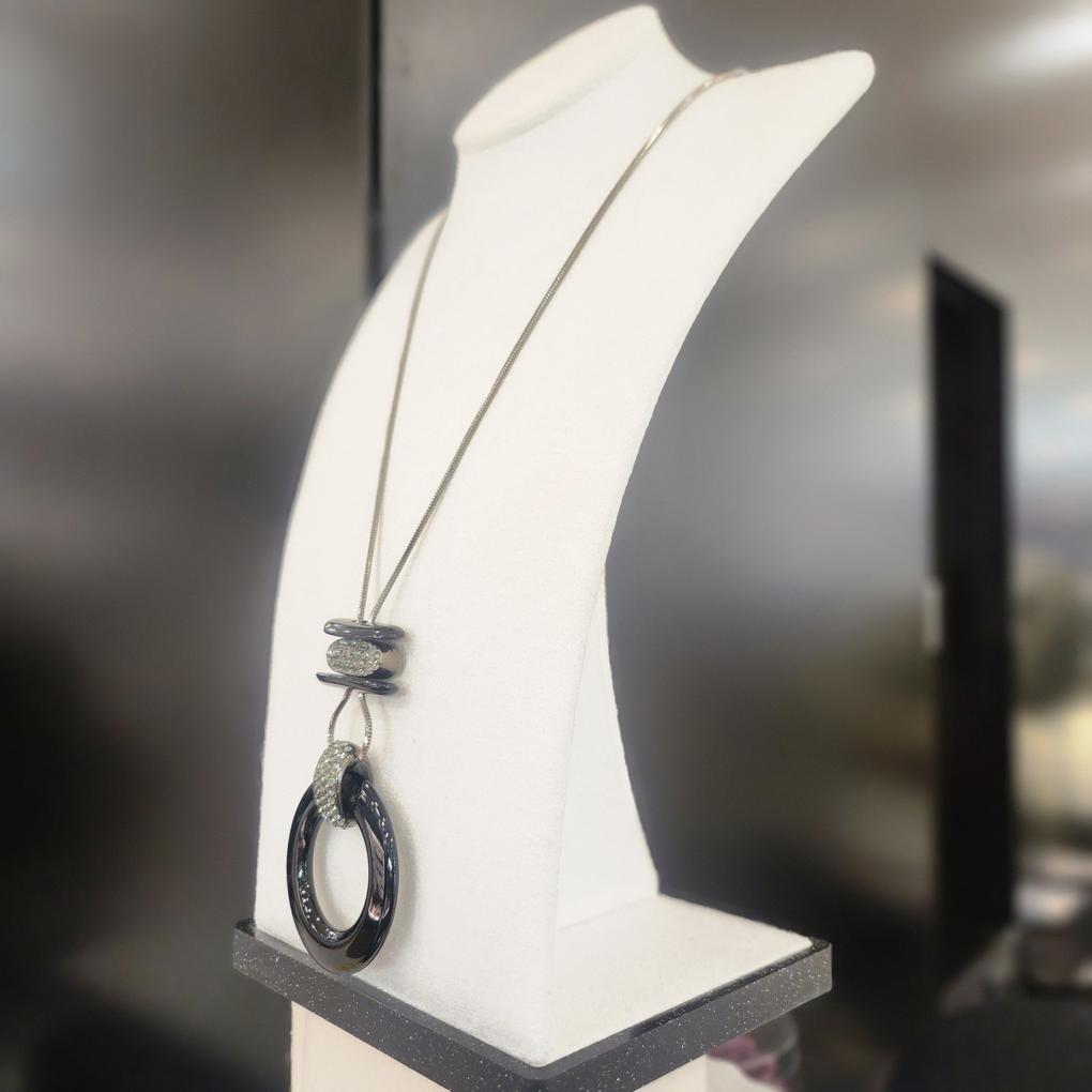 Atria Ring Onyx Long N Necklace MRNNEFR0002BKF