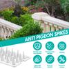 24Pcs Pigeon Spikes Transparent Plastic Bird Repeller Deterrent Anti Bird Pigeon Squirrel Cat Deterrent Repellent for Fence Roof