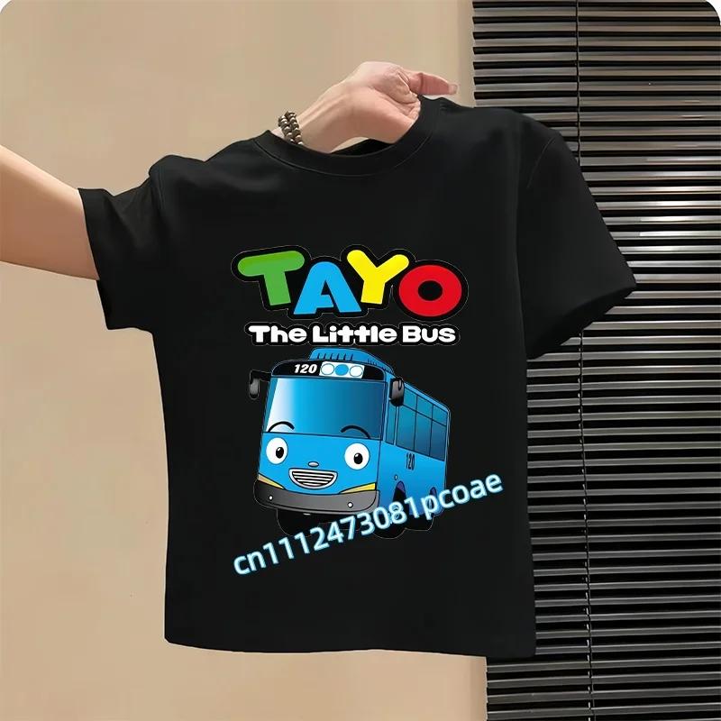 Hot Sale Tayo the Little Bus Cartoon Kids T-Shirts Girls Clothes Baby Boys T shirt Summer Short Sleeve Children Tops,ooo5837