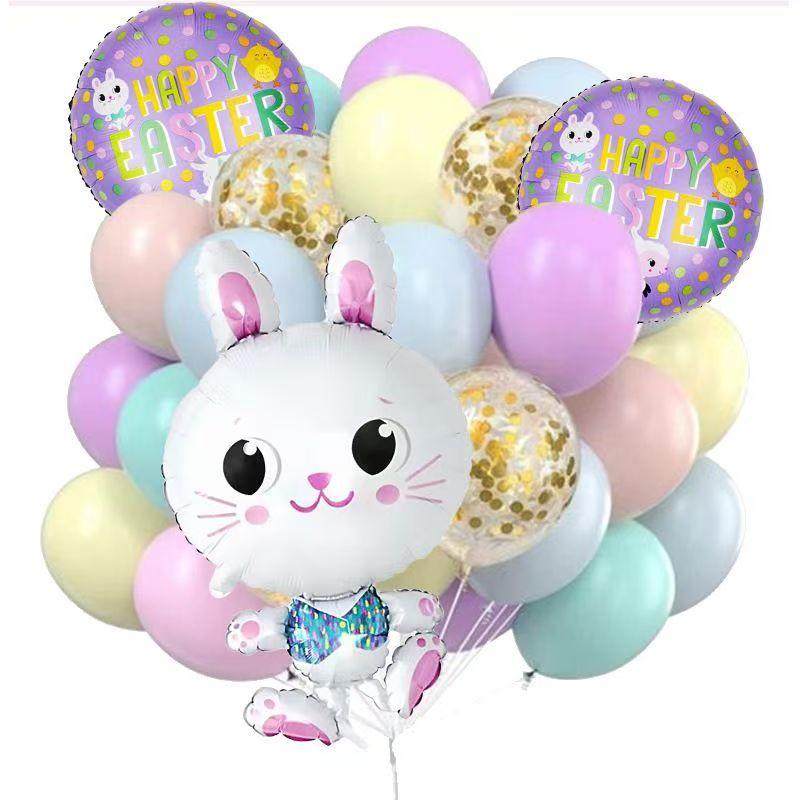 Easter Balloon Decorations Kit Bunny & Egg Cartoon Design, Party & Home Easter Decorations Set