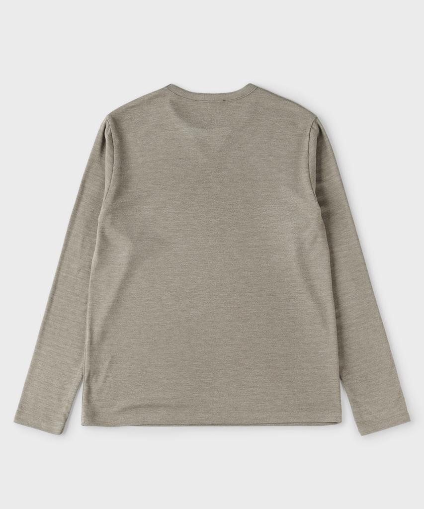 PANICALE Khaki Soft Jersey Long Sleeve T-Shirt