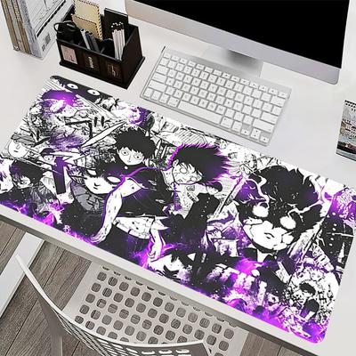 Colorful Mouse Pad Hd Print Gamer Keyboard Pad Mob Psycho 100 Computer Desk Mat Large Gaming Accessories Anime Extended Mousepad