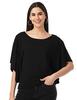 FYLTR Women's Top with Flare Sleeves & Boat Neck | Tops for Women | Tops for Women Western (Black Heart, XL)