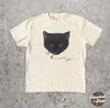 T-shirt Gatto Nero Che Fuma, Maglietta Grafica Kitty y2k, Abbigliamento Alternativo Vintage Cat Comfort Colors