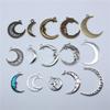 5pcs Moon Pendant Charms For Jewelry Making DIY Handmade Craft Antique Jewelry Making