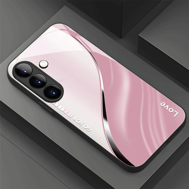 Business Aesthetic fashion phone cases s26 ultra case Glass Phone Case for Samsung Galaxy S26 S25 S24 S23 S22 FE Ultra Plus