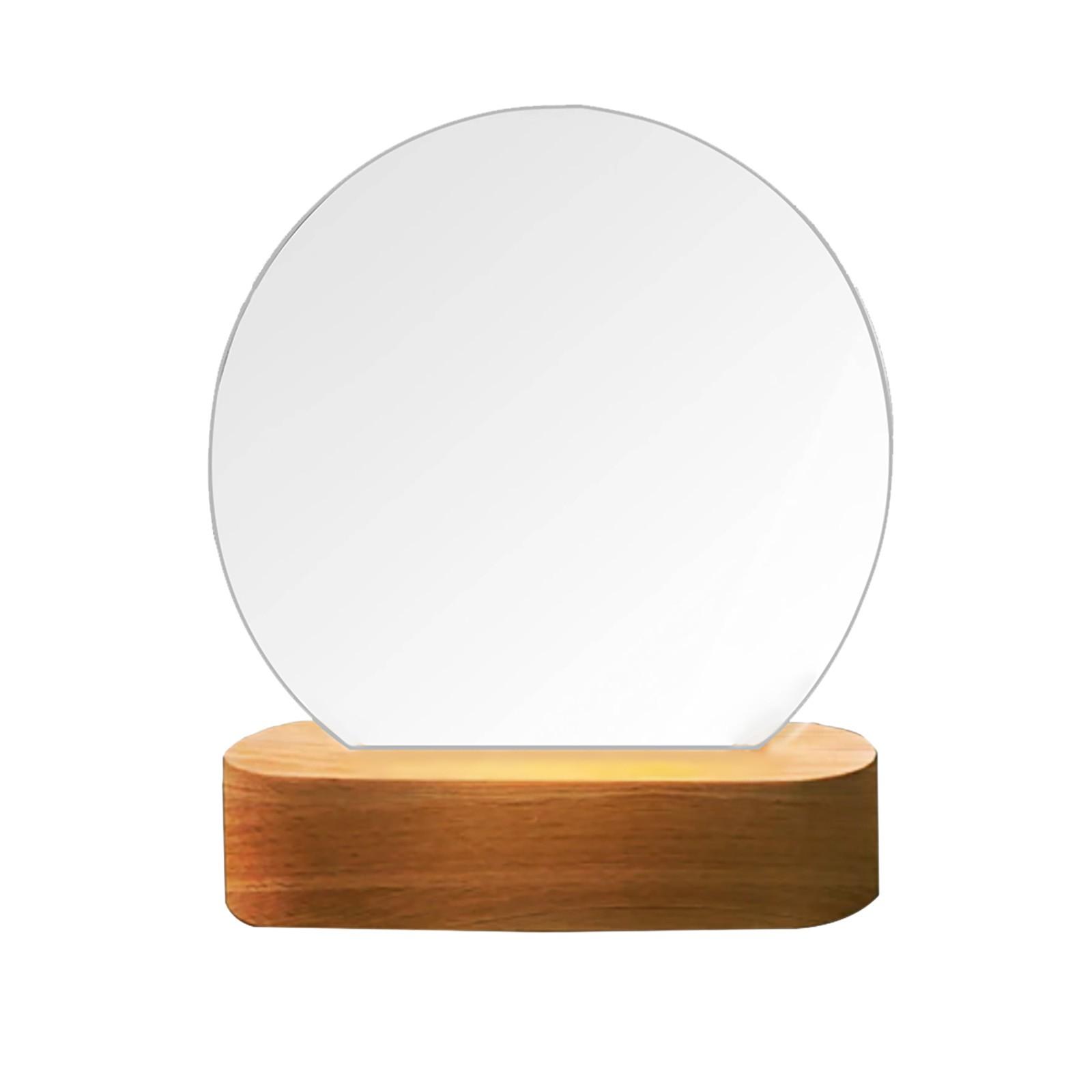 

Персонализированный акриловый прикроватный светильник 3D ночник рождественский круглый