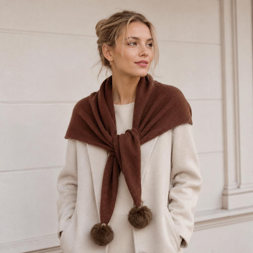 Pure Color Triangle Scarf Soft Fabric Neck Scarves Elegant Winter Scarf Women
