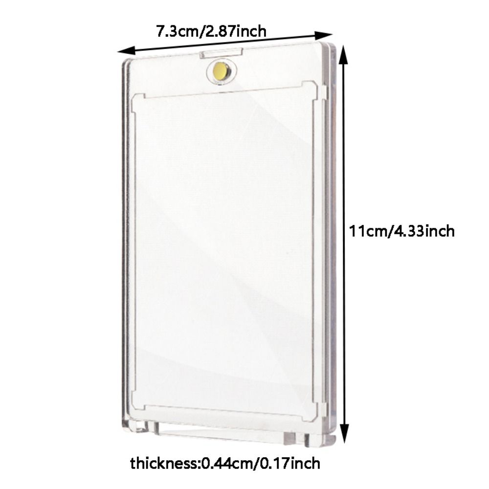 5Pcs 35PT Thickness Idol Photo Cards Protector Magnetic Game Card Storage Box  Game Cards Display