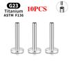 10 Stück G23 Titan Piercing Intern Gewindete Stecker Ohrstecker Stäbchen Basis 16G Für Labret Lippe Ohr Körper Piercing Schmuck Zubehör