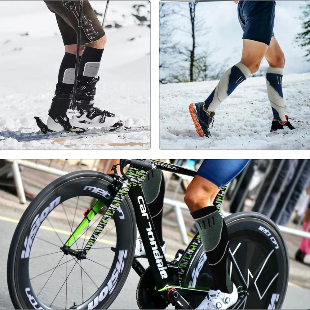 Breathable Winter Ski Socks Thickened Knee High Socks Snowboard Stockings  for Winter Sports