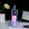 1Pc/2Pcs Eternal Flower Flameless Candles LED Flickering Pillar Candles Valentine's Day Night Light for Wedding Home Decor