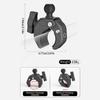 Heavy Duty Motorcycle Camera Clamp Double Ball Head Handlebar Mount Adjustable Angle Bike Mount For Adventure Filming
