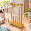 Miniature Painted Metal Wardrobe Rack Open Frame Dollhouse Garment Freestanding