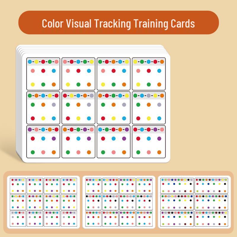 Children's Early Education Visual Tracking and Memory Cards: Shape Recognition & Hand-Eye Coordination Toy