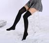 Black Thigh High Socks Extra Long Sexy Christmas Show Girl Cosplay Stockings Knee High Socks Women Plus Size Medias Mujer
