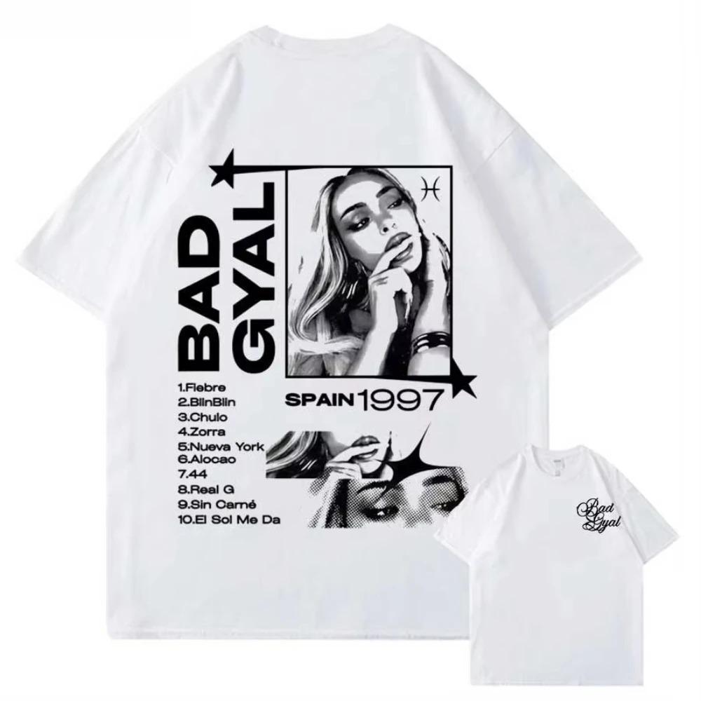 

2026 Singer Bad Gyal Album Tour Graphic Print T-shirt Streetwear Top Cotton Unisex T-shirt Streetwear Apparel Vintage T Shirt 4XL
