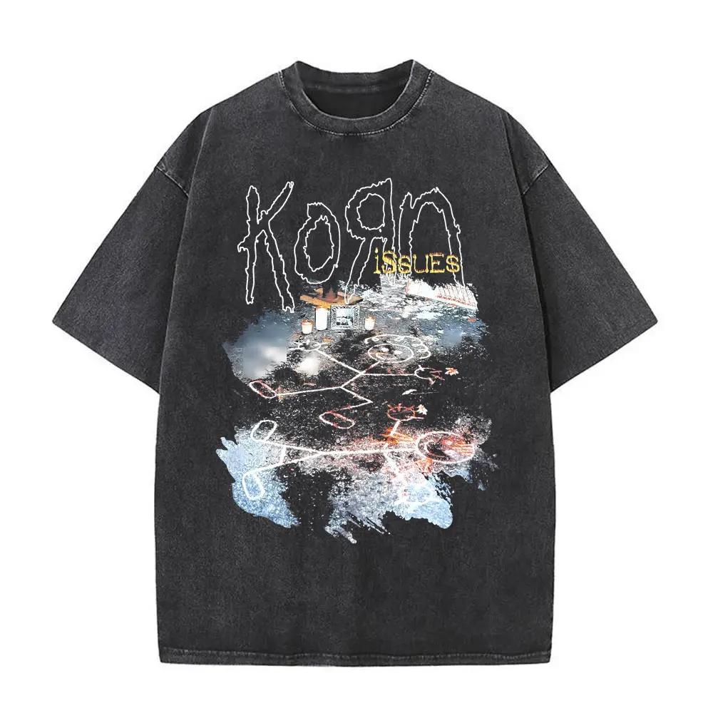 

Крута випрана футболка Old Rock and Roll Korn Метал Музика Футболка Графіка Зміїного Скелета Чоловіча та Жіноча Короткий Рукав 2XL