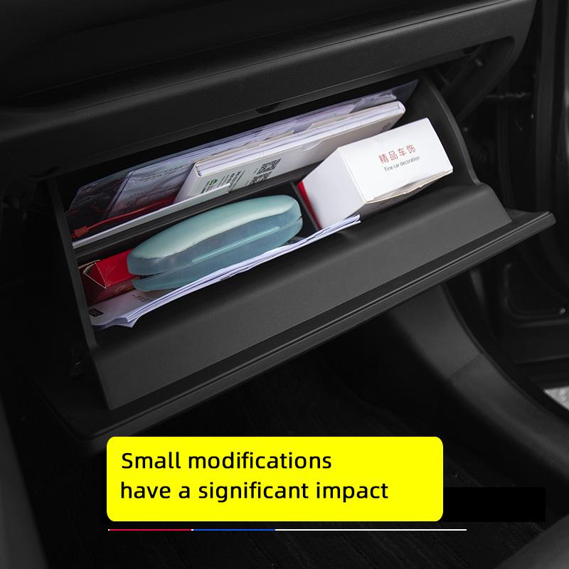 For TOYOTA RAV4 2020 2021 2022 2023 Co-pilot Storage Box Auto Accessories Car Glove Box Interval Tidying Storage Box Left Drive