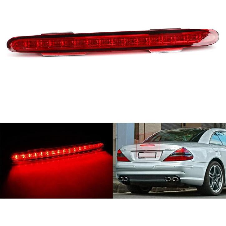 LED 3RD Third Brake Light High Mount Rear Stop Light, Compatible with Mercedes-Benz SL R230 2001-2012, 2308200856, A2308200056