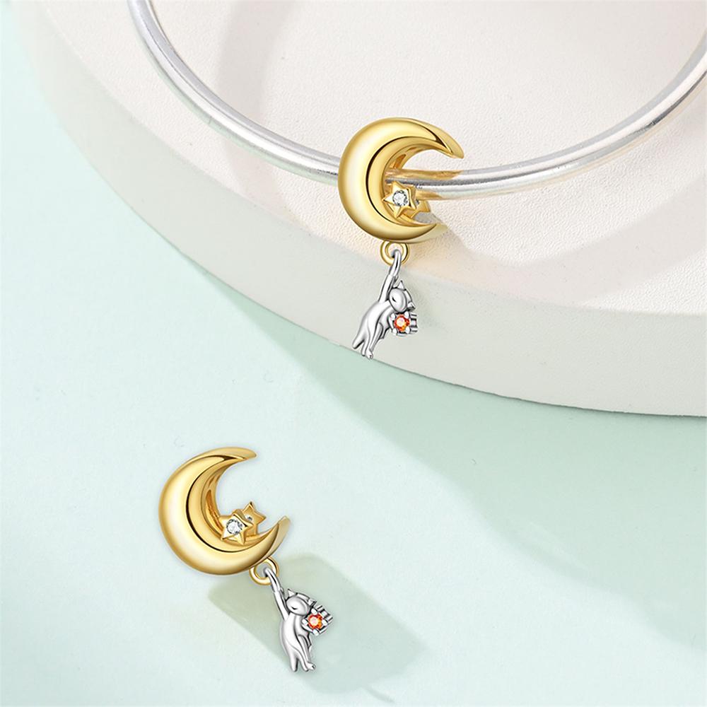 Charm Bead Charms Plata Originales Kitten Sausage Dog Bead Charms for Charm Bead Charms copper Bracelets Bead Charms Jewellery Making Womens Gift