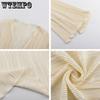 WTEMPO Green Beige Lace-Up Women's Shirts Summer New Bodycon Long Sleeve Blouses Ladies Fashion Pleated Tops Female Clothing 2023
