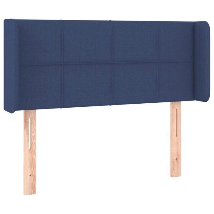 VidaXL Tête de Lit à LED Meuble de Chambre à Coucher Accessoire de Lit Simple Tête de Cadre de Lit Intérieur Bleu 3123224