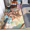 Stylish Cartoon Hunter Rug for Home Decor Suitable for Use As an Anti-slip Game Mat for Living Room and Bedroom Sofas
