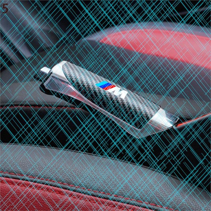 TRE22 Carbon Fiber Car Handbrake Protective Cover For BMW M X1 X3 X5 X6 M3 M4 E34 F10 F11 F15 F16 F20 F25 F30 F31 F34 E87 Car Stickers