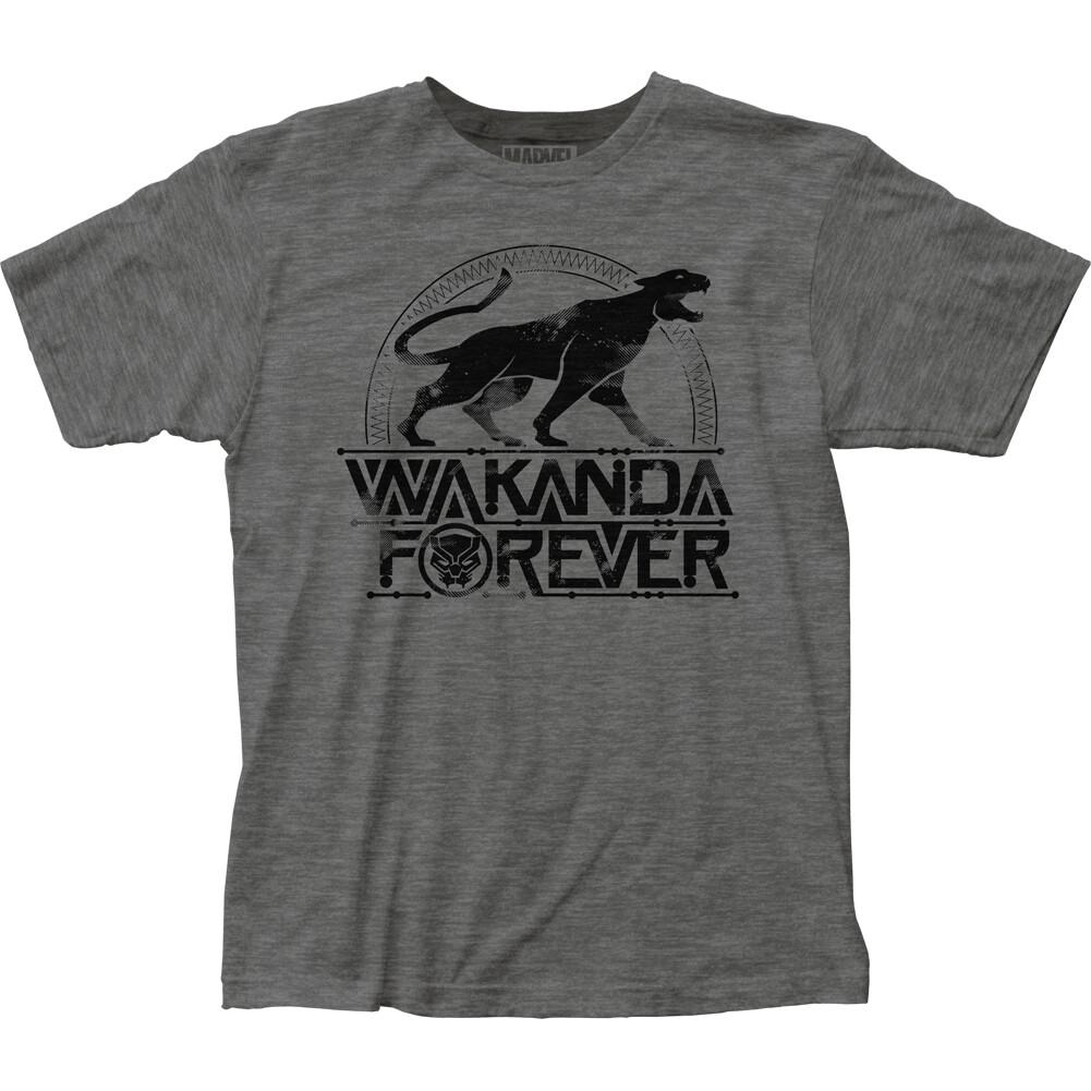 26 Black Panther Wakanda Forever T Shirt Mens Licensed Marvel Avengers Movie Grey Unisex T-Shirt M
