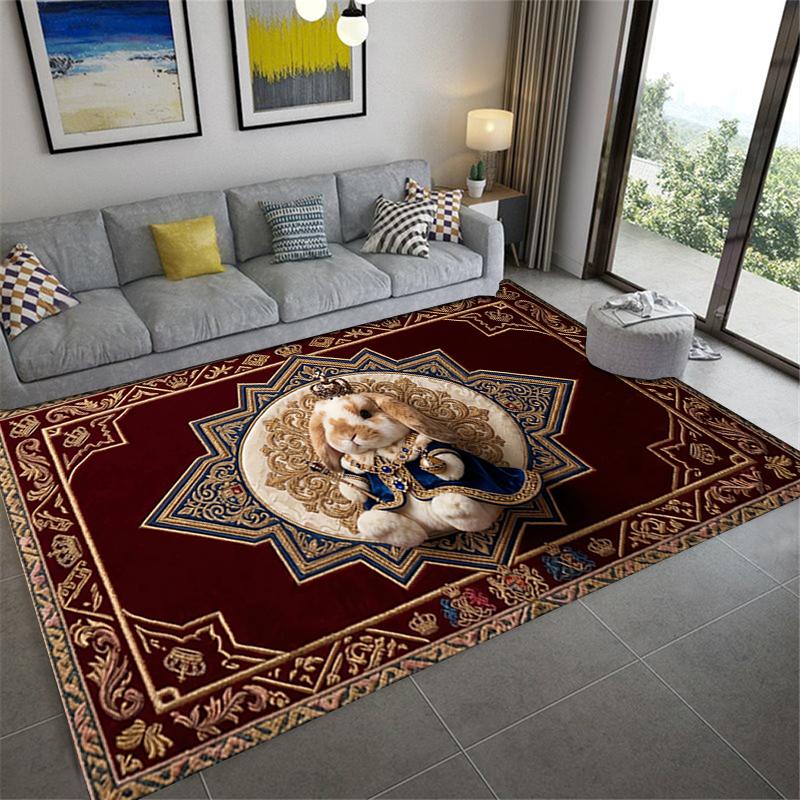 2025 New Cute Rabbit Carpet Rug for Living Room Bedroom Home Sofa Decoration,Kids play Non-slip Floor Mat07