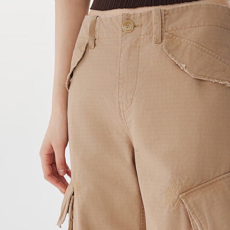 JNBY 2025 Spring Loose Fit Cargo Pants