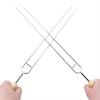 6 Teile/satz Grill Werkzeuge Edelstahl Fleisch Grill U Form Gabel Kochen Im Freien Mais Halter BBQ Gabel Werkzeug