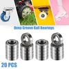 Motoforti 20pcs MR148ZZ 8x14x4mm Double Metal Shield Single Row Deep Groove Ball Bearings Silver Tone