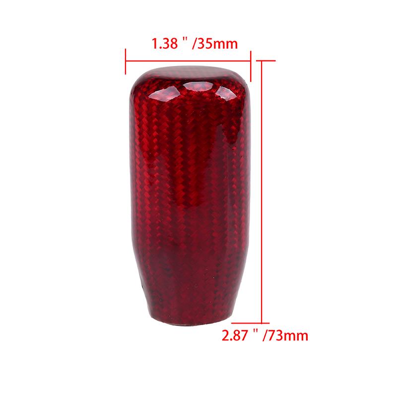 Car Shift Knobs Carbon Fiber Gear Shift Knob Universal Most Cars Shift Knob Cover Handle Shifter Lever Auto Accessories