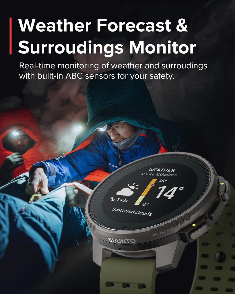 Suunto Vertical Titanium Solar Forest Smartwatch SS050859000 GPS Altimeter Barometer Long Battery Life